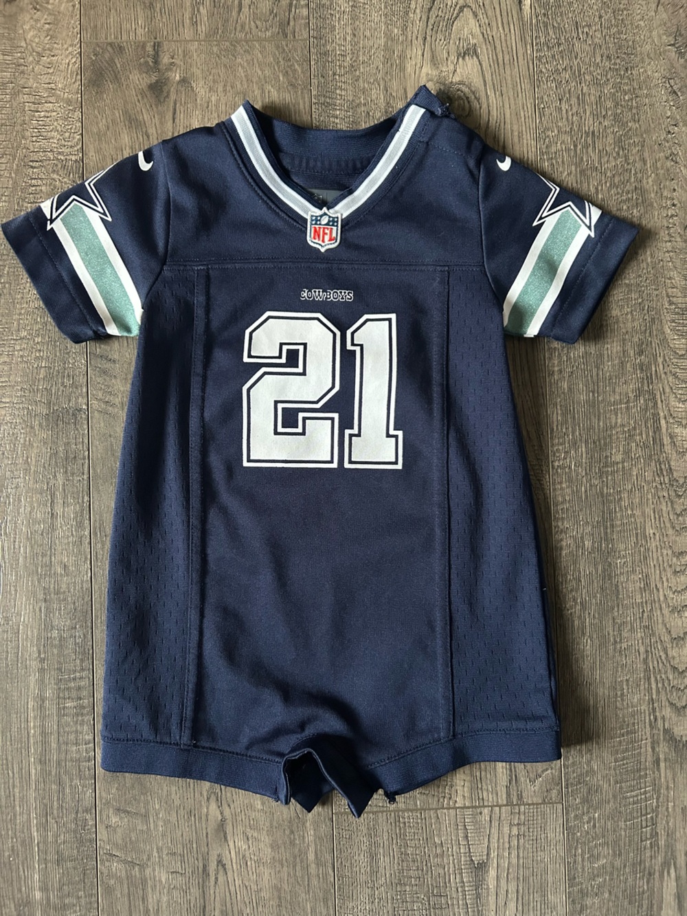 baby Dallas Cowboys romper